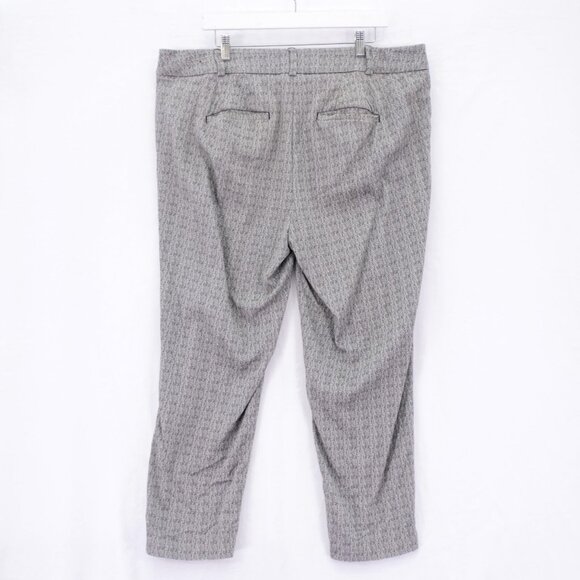 Lane Bryant 20R Gray Plaid Thick Rayon Nylon Spandex Dress Pants Mid Rise 40/27 - Picture 3 of 6